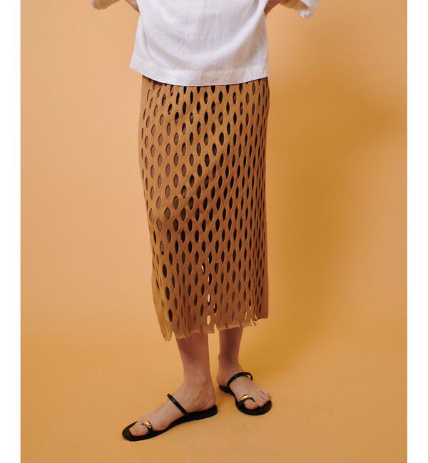 allureville「ハンモックフリンジスカート」|スカート|ブラウン