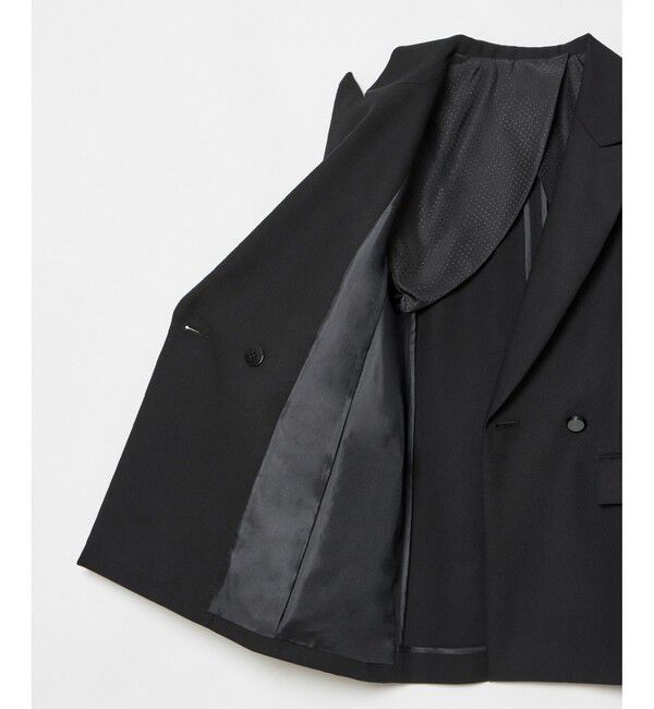 LOULOU WILLOUGHBY「【LOULOU WILLOUGHBY】マットオックスダブルジャケット」|テーラードジャケット|