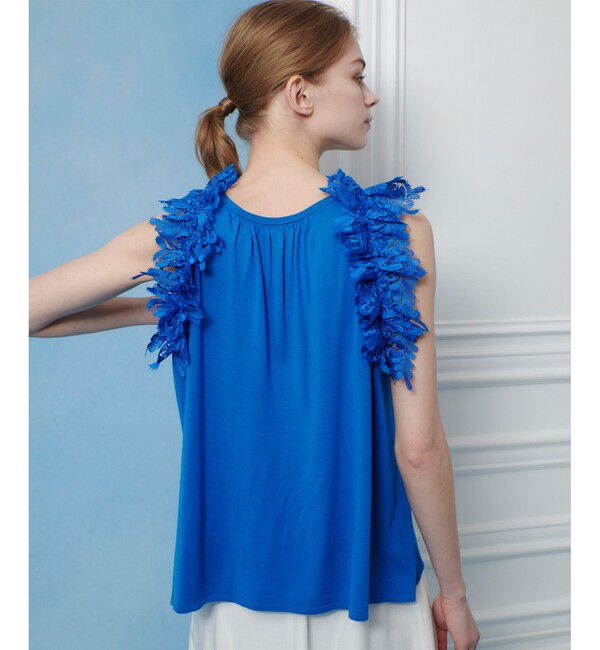 LOULOU WILLOUGHBY「【LOULOU WILLOUGHBY】アームレースプルオーバー」|ニット・セーター|