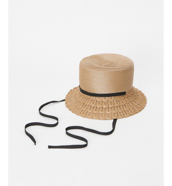 LOULOU WILLOUGHBY「【LOULOU WILLOUGHBY】スカラップブリムバケットハット」|ハット|