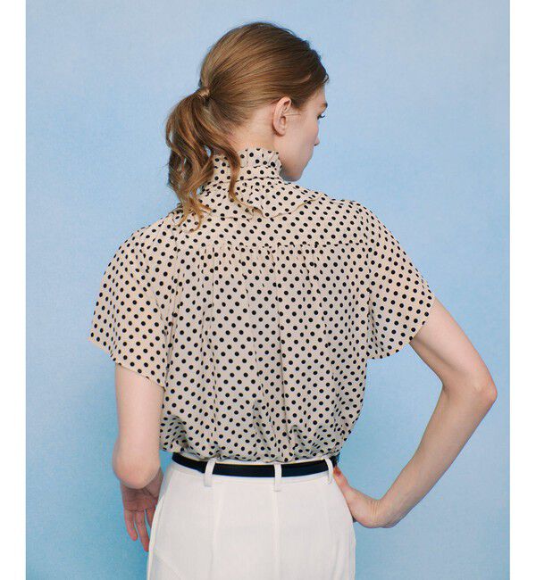 LOULOU WILLOUGHBY「◇【LOULOU WILLOUGHBY】デシンドットフレアスリーブブラウス」|シャツ・ブラウス|