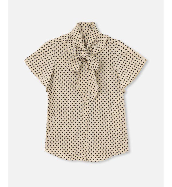 LOULOU WILLOUGHBY「◇【LOULOU WILLOUGHBY】デシンドットフレアスリーブブラウス」|シャツ・ブラウス|