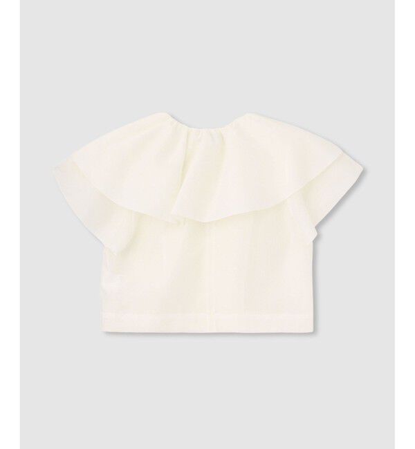 LOULOU WILLOUGHBY「【LOULOU WILLOUGHBY】オーガンジーフリルジャケット」|テーラードジャケット|