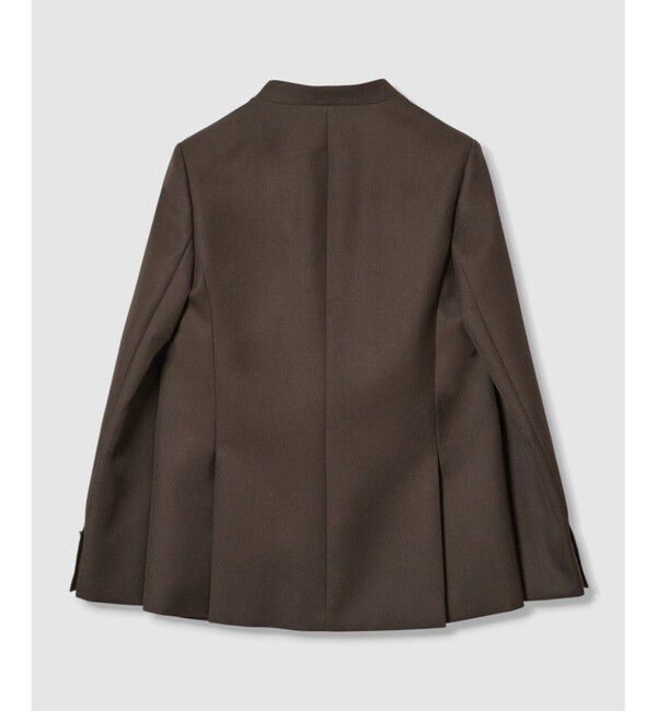 allureville「ウールサージノーカラージャケット」|その他|