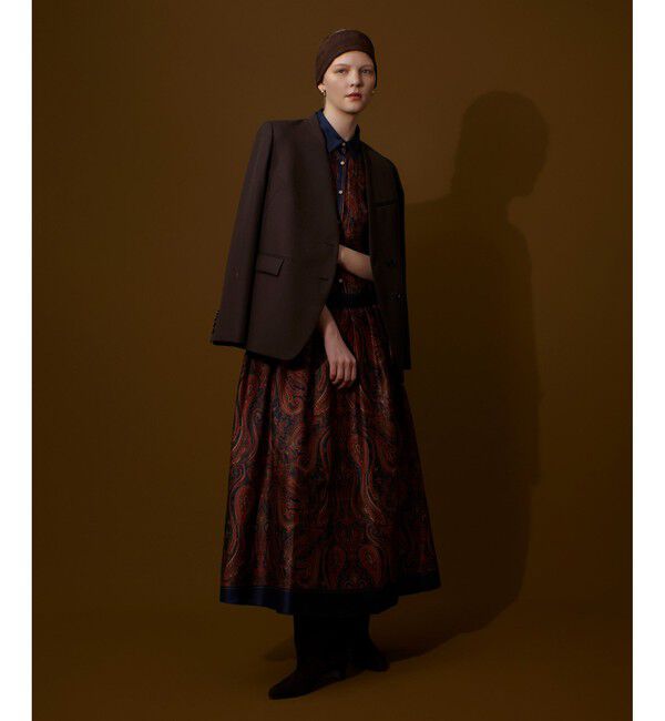 allureville「ウールサージノーカラージャケット」|その他|