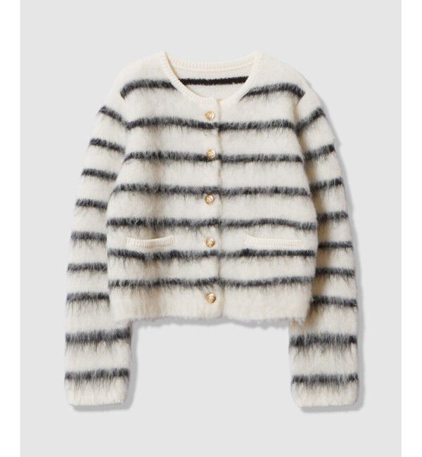 allureville「シャギーニットカーディガン」|カーディガン|