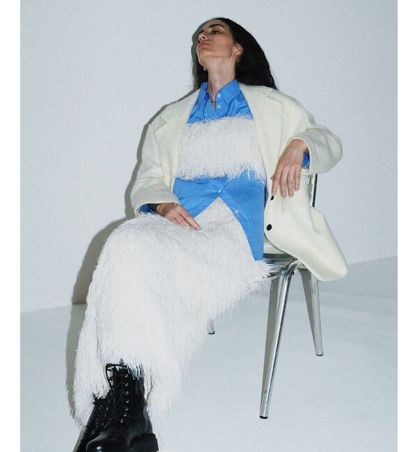 allureville「シャギーハーフコート」|ダッフルコート|