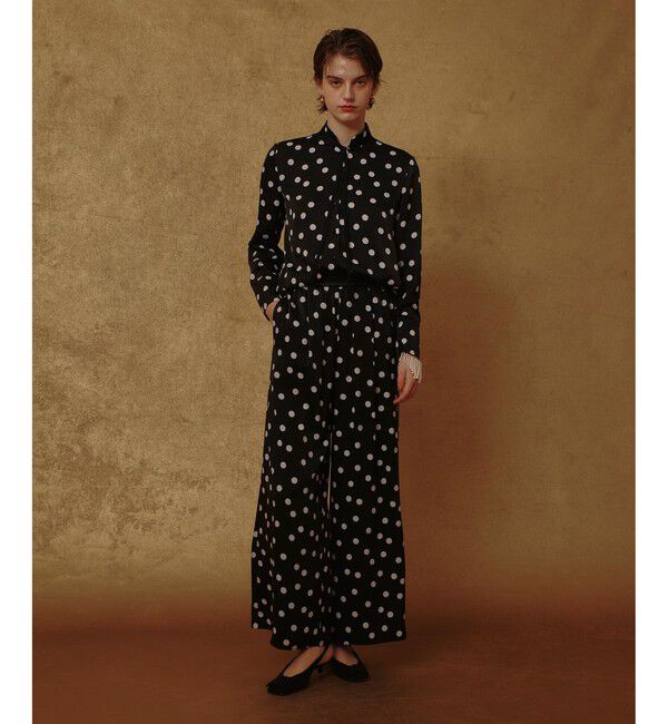 allureville「コインドットナロータイブラウス」|シャツ・ブラウス|