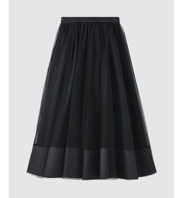 LOULOU WILLOUGHBY「【LOULOU WILLOUGHBY】チュールレイヤードスカート」|スカート|ブラック