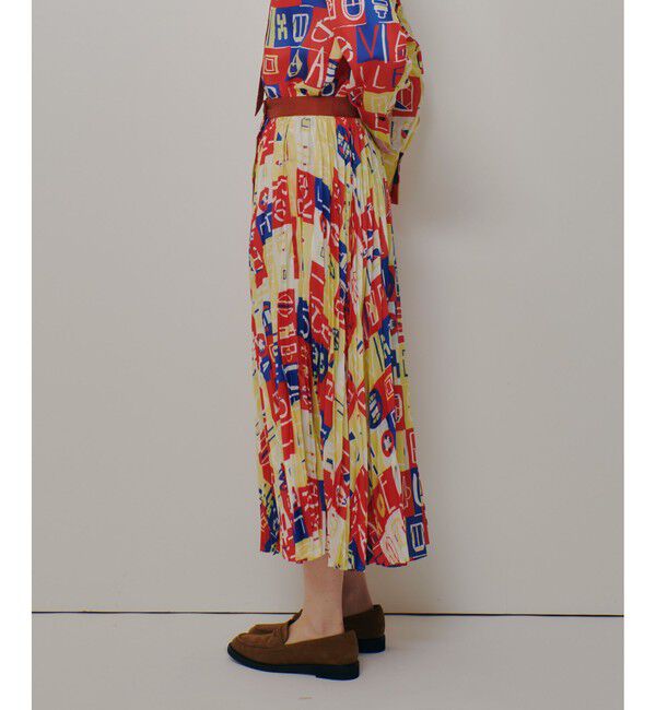 allureville「パッチワークプリントプリーツスカート」|スカート|