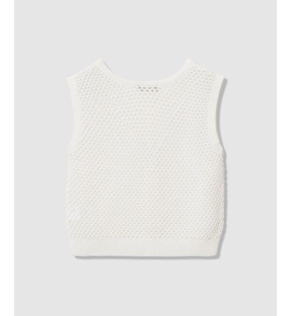 allureville「透かし編みジレプルオーバー」|ニット・セーター|