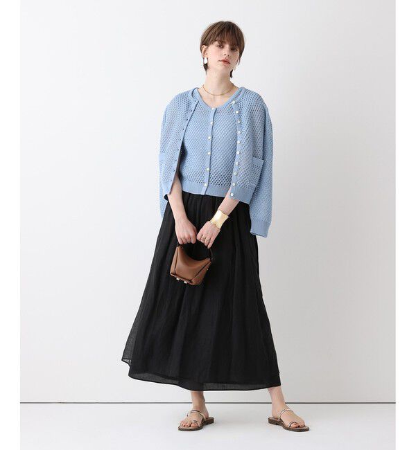 allureville「透かし編みジレプルオーバー」|ニット・セーター|