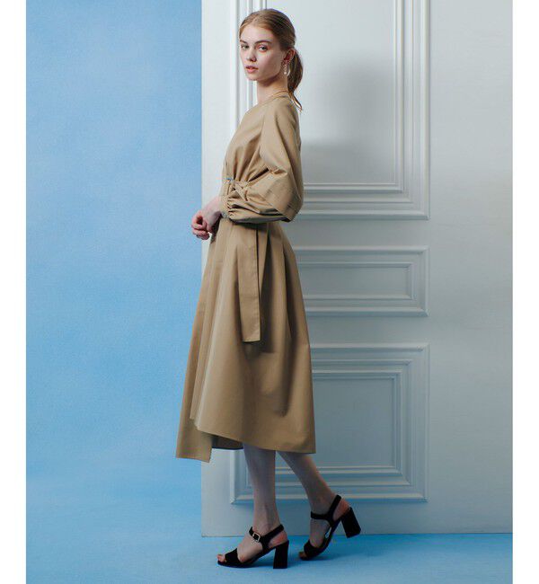 LOULOU WILLOUGHBY「【LOULOU WILLOUGHBY】バックルベルトカシュクールワンピース」|ワンピース|