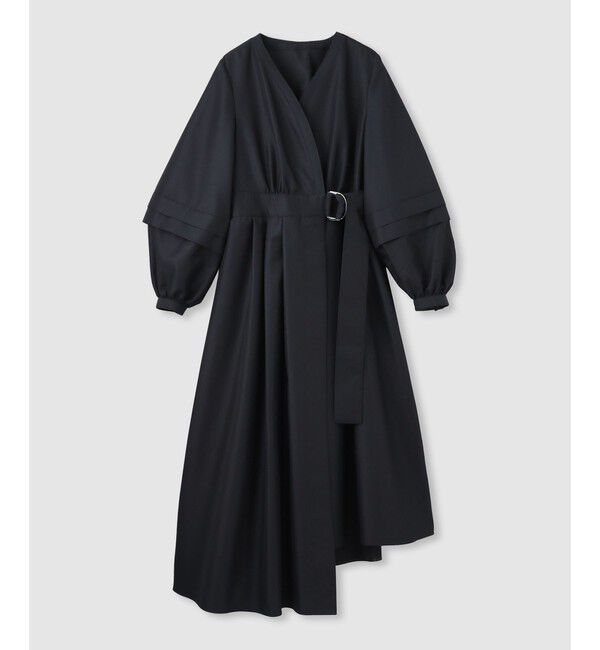 LOULOU WILLOUGHBY「【LOULOU WILLOUGHBY】バックルベルトカシュクールワンピース」|ワンピース|