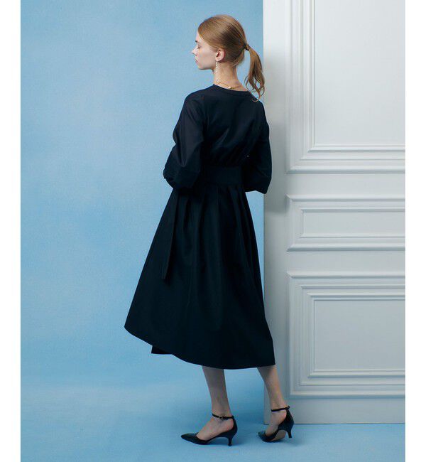 LOULOU WILLOUGHBY「【LOULOU WILLOUGHBY】バックルベルトカシュクールワンピース」|ワンピース|