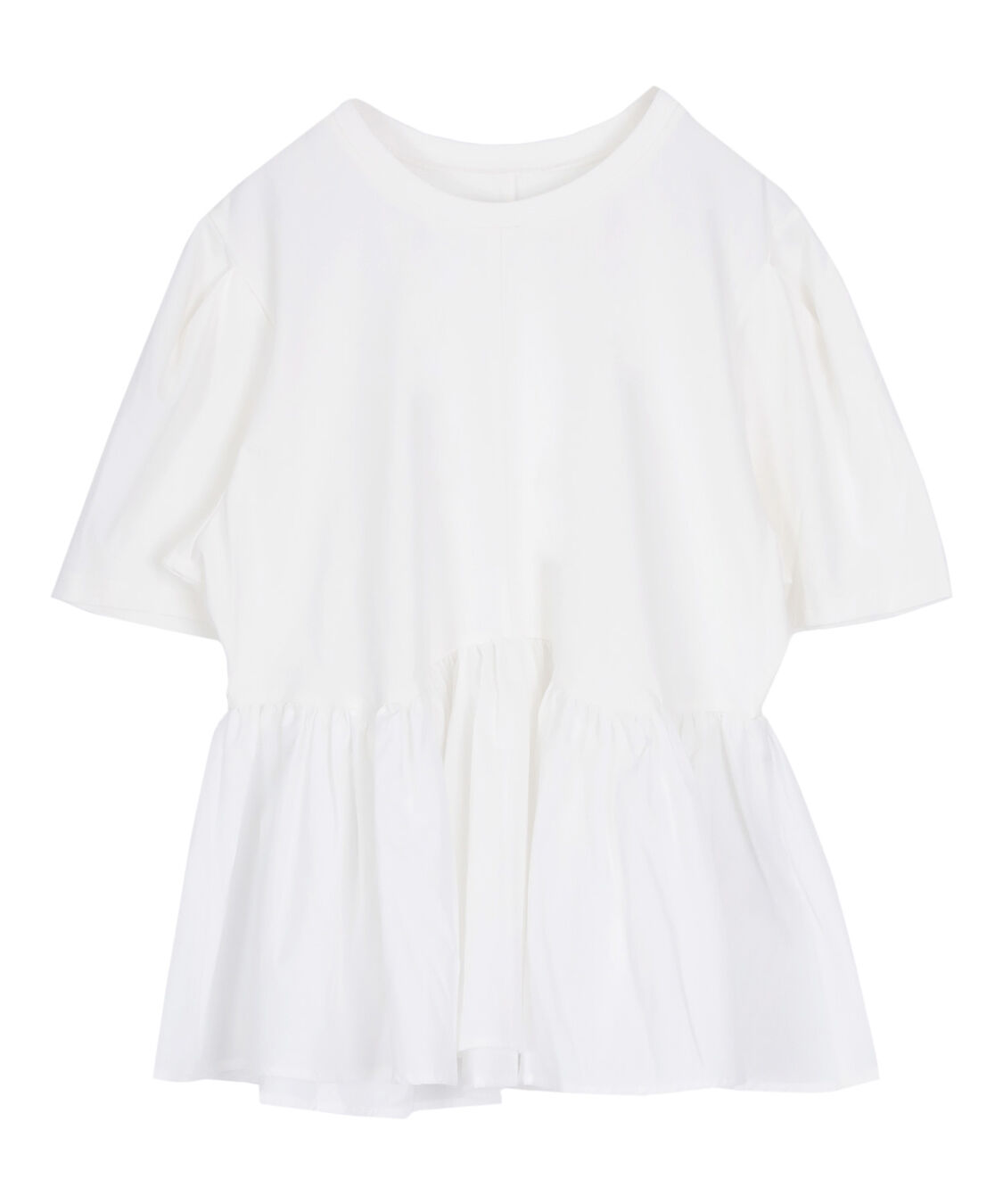 titivate「【サステナブル】カットソードッキングペプラムトップス」|Tシャツ・カットソー|