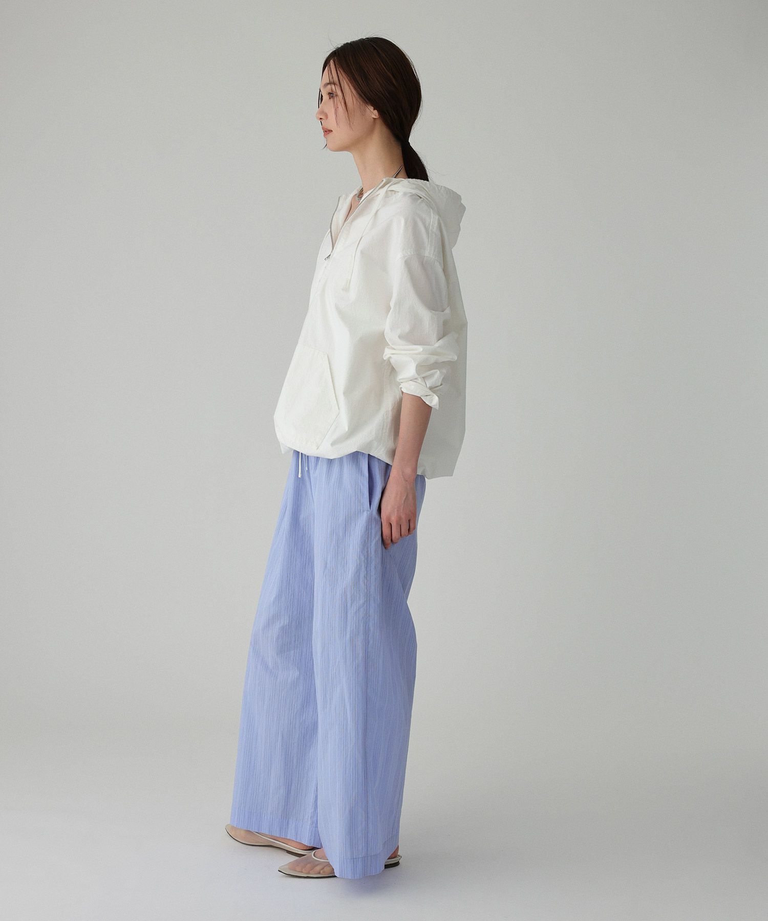 BABYLONE「フード付きシャツプルオーバー」|シャツ・ブラウス|