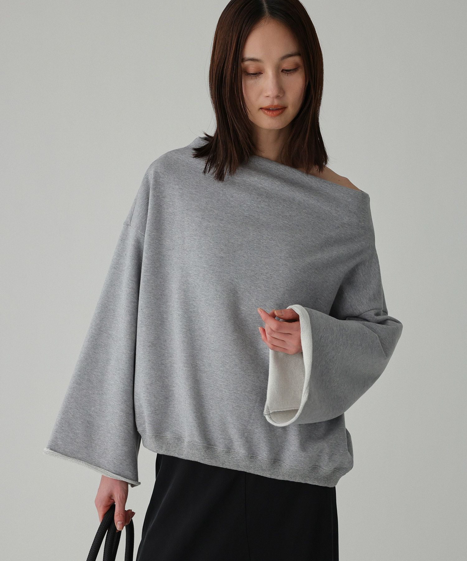 BABYLONE「ヘムドロスト裏毛プルオーバー」|スウェット・ジャージ|ｸﾞﾚｰ