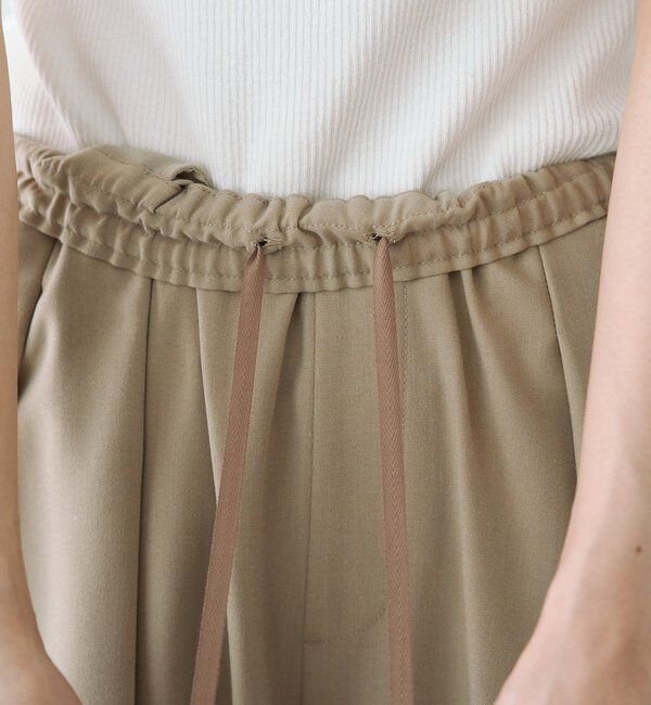  「【新色追加】ツータックウエストゴムストレッチパンツ」|その他|