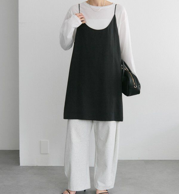  「【着回し力◎/セットアイテム】ソフトツイルキャミチュニック+パンツセット」|その他|