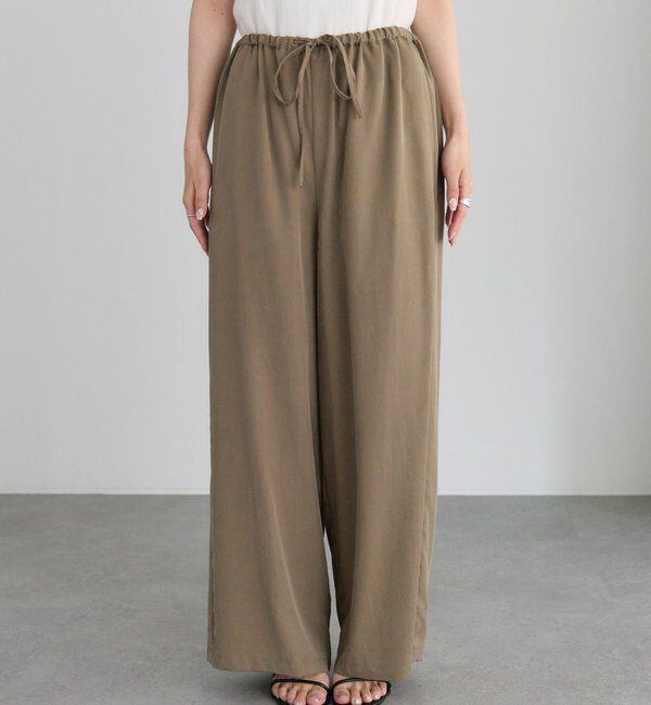  「【着回し力◎/セットアイテム】ソフトツイルキャミチュニック+パンツセット」|その他|