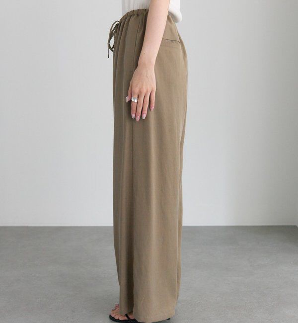  「【着回し力◎/セットアイテム】ソフトツイルキャミチュニック+パンツセット」|その他|