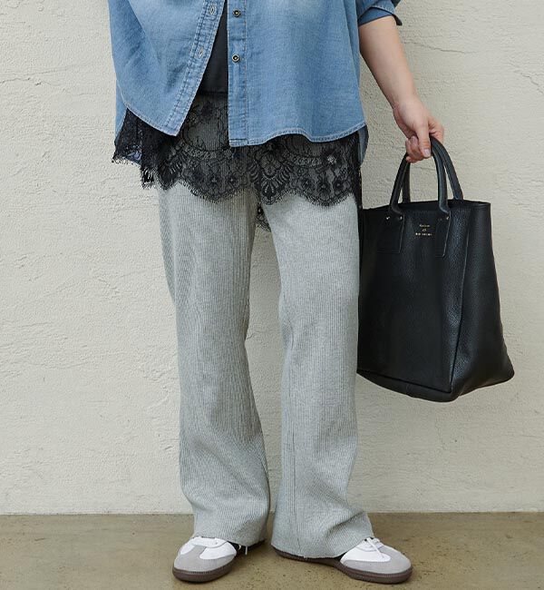  「【＠noricorico102企画】《-3キロ見え》微フレアリブパンツ」|その他|