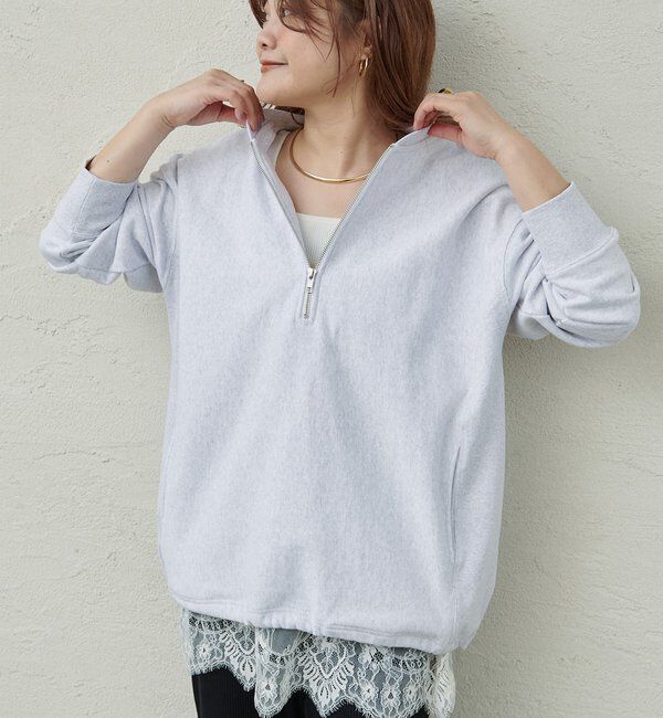  「【＠noricorico102企画】ハーフジップドローコードスウェット」|プルオーバー|