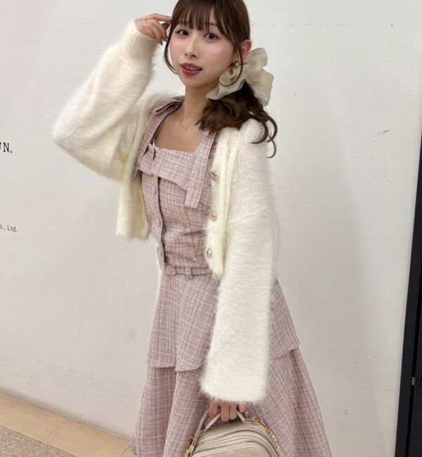  「【LouLoumei】異素材ミックスツイードセットアップ」|その他|