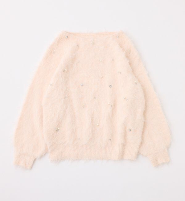  「ビジューシャギーニット」|ニット・セーター|