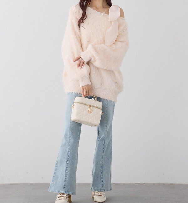  「ビジューシャギーニット」|ニット・セーター|