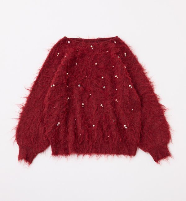  「ビジューシャギーニット」|ニット・セーター|