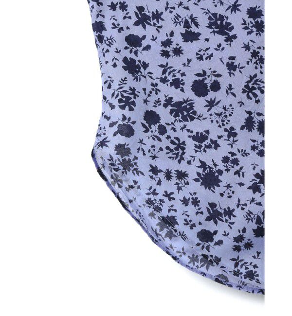 mizuiro ind「mizuiro ind スモールフラワーVネックシャツ」|シャツ・ブラウス|