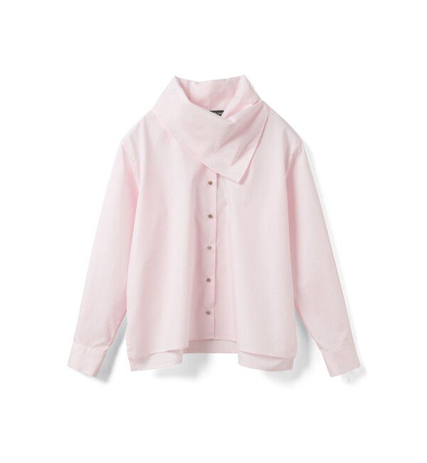 mizuiro ind「mizuiro ind スカーフカラーシャツ」|シャツ・ブラウス|ライトピンク
