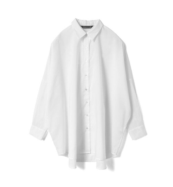 mizuiro ind「mizuiro ind T/Cシアーワイドシャツ」|シャツ・ブラウス|