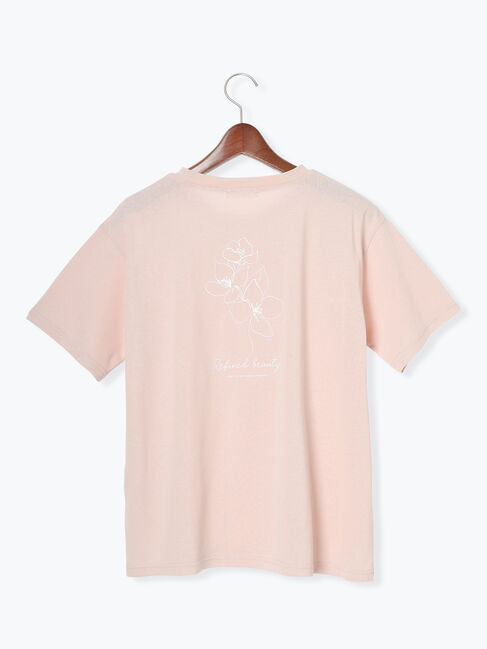 Te chichi TERRASSE「【接触冷感】ドローイングフラワーTシャツ」|Tシャツ・カットソー|