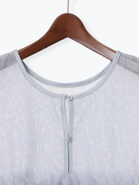 Te chichi TERRASSE「シアー重ねフリルベスト」|シャツ・ブラウス|