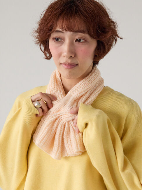 Lugnoncure「リボンキャンディマフラー」|その他|オフホワイト