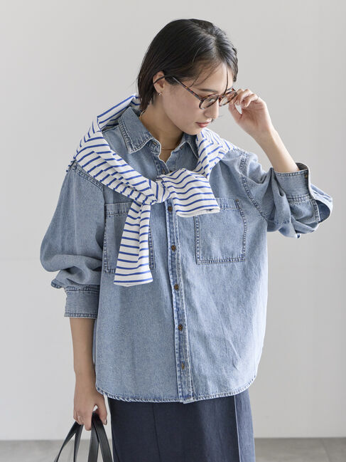 Te chichi「デニムシャツ」|シャツ・ブラウス|