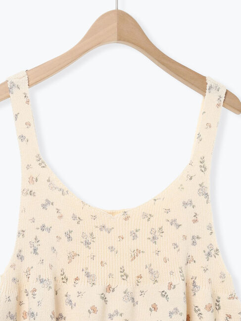 Samansa Mos2「柄アソート前後2WAYニットキャミビスチェ」|ダウンベスト・ベスト|