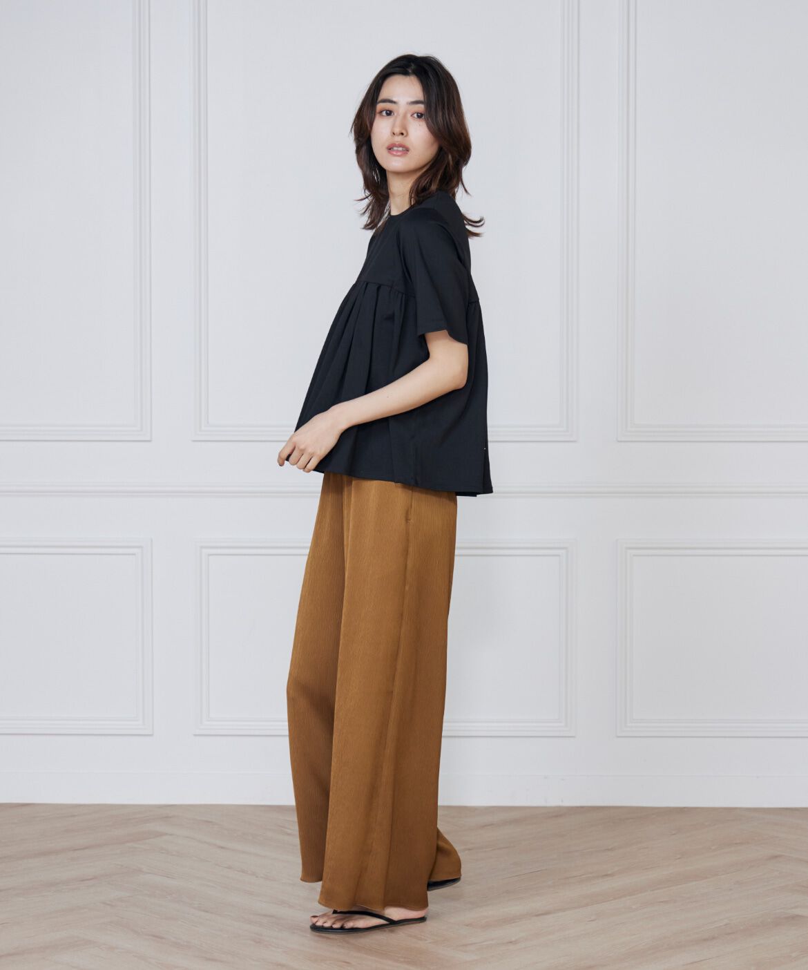 DAY by DAY it&rsquo;s international「タックギャザー切り替えトップス」|Tシャツ・カットソー|