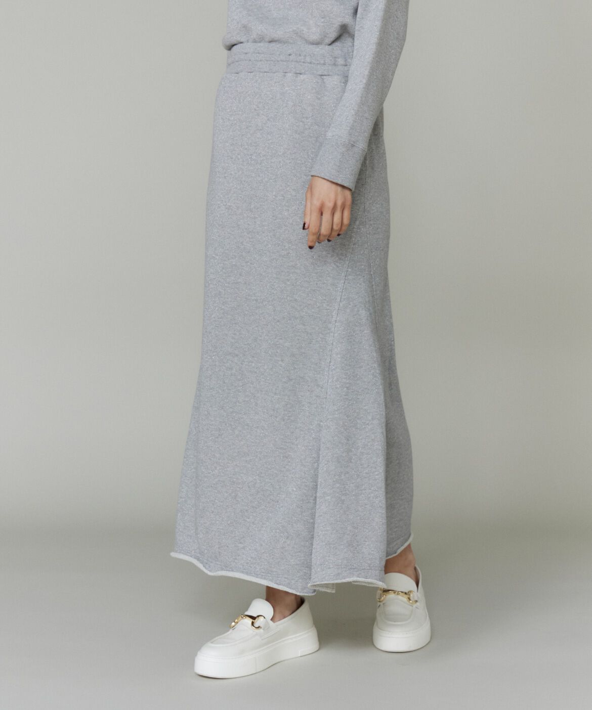 INED「ラメ裏毛スカート《YVON》」|スカート|