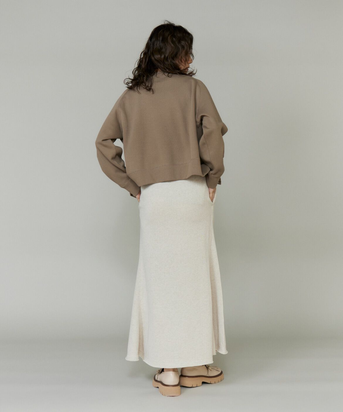 INED「ラメ裏毛スカート《YVON》」|スカート|