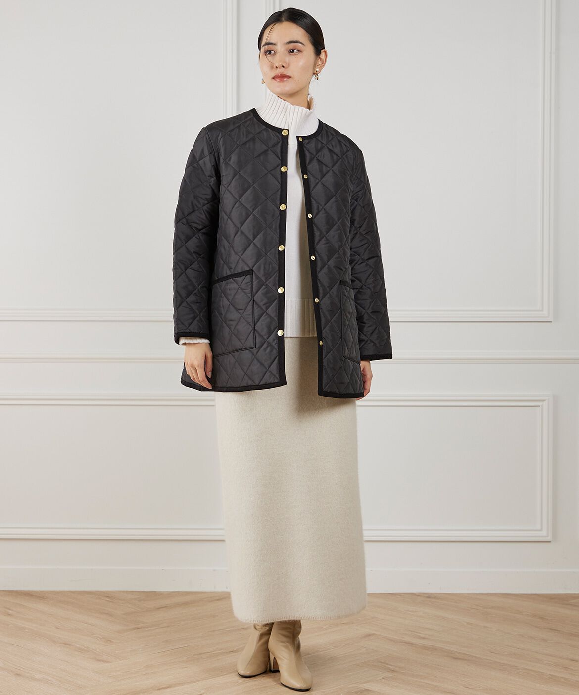 INED「《Traditional Weatherwear》キルティングコート　ARKLEY A-LINE MIDDLE」|その他|