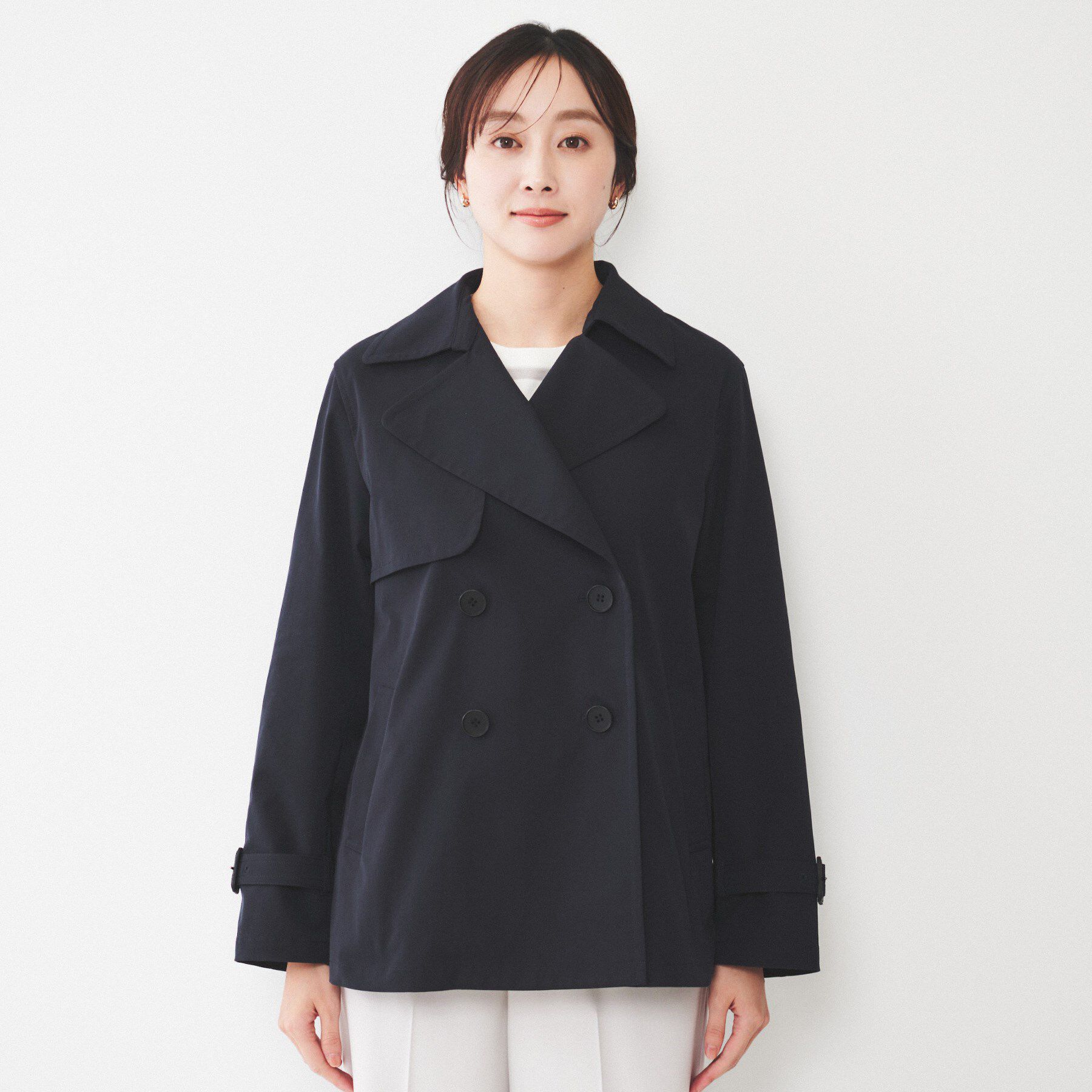 UNTITLED「【洗える/ストレッチ】ショートトレンチコート」|トレンチコート|