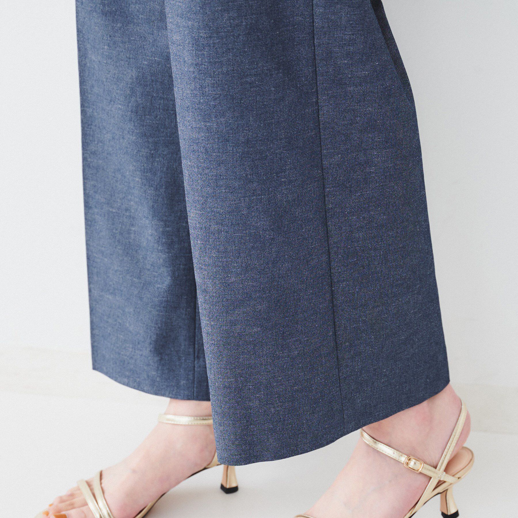 UNTITLED「【清涼感/洗濯機洗い可】オックス クロップドワイドパンツ」|その他|