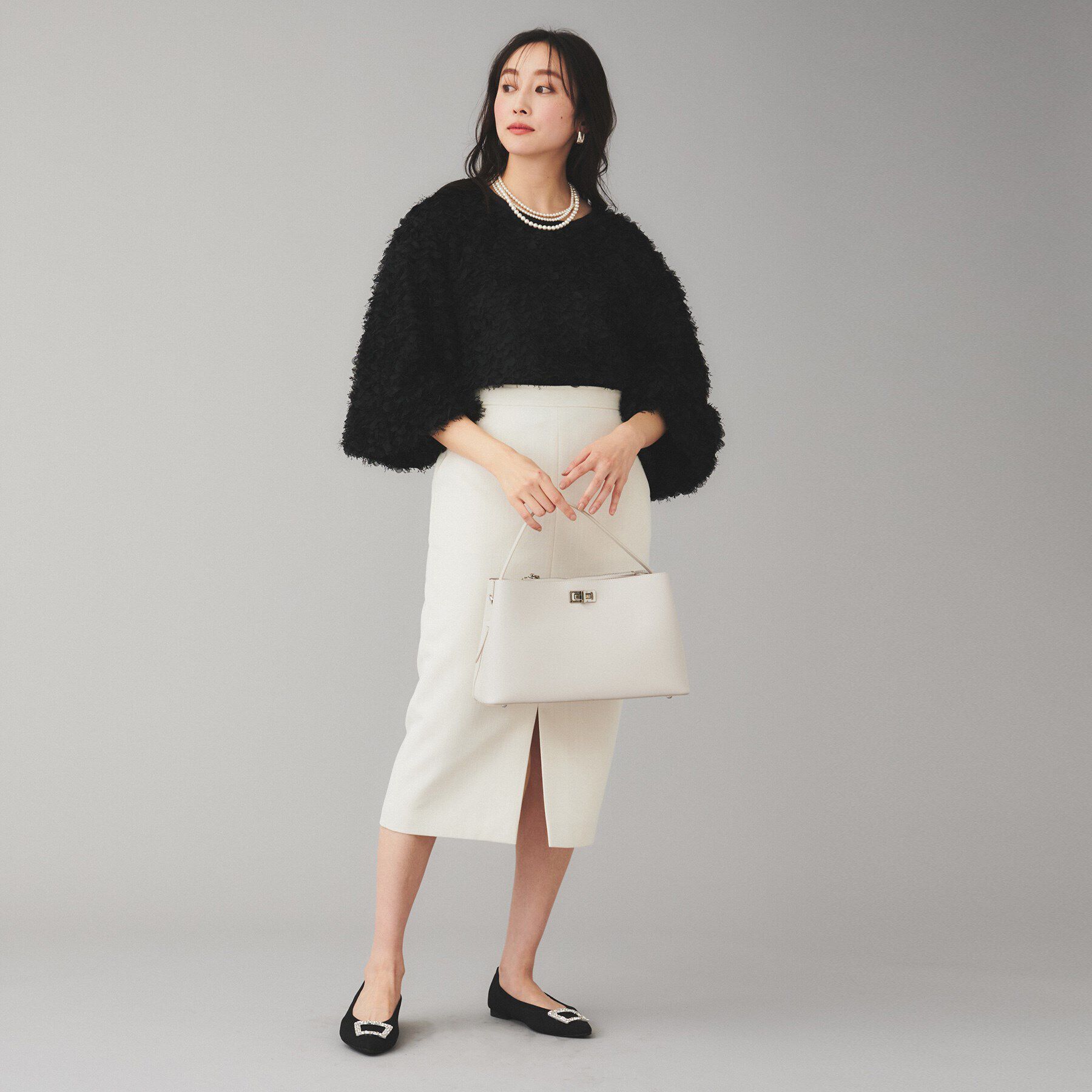 UNTITLED「【Mewl】ふわふわジャカードブラウス」|シャツ・ブラウス|