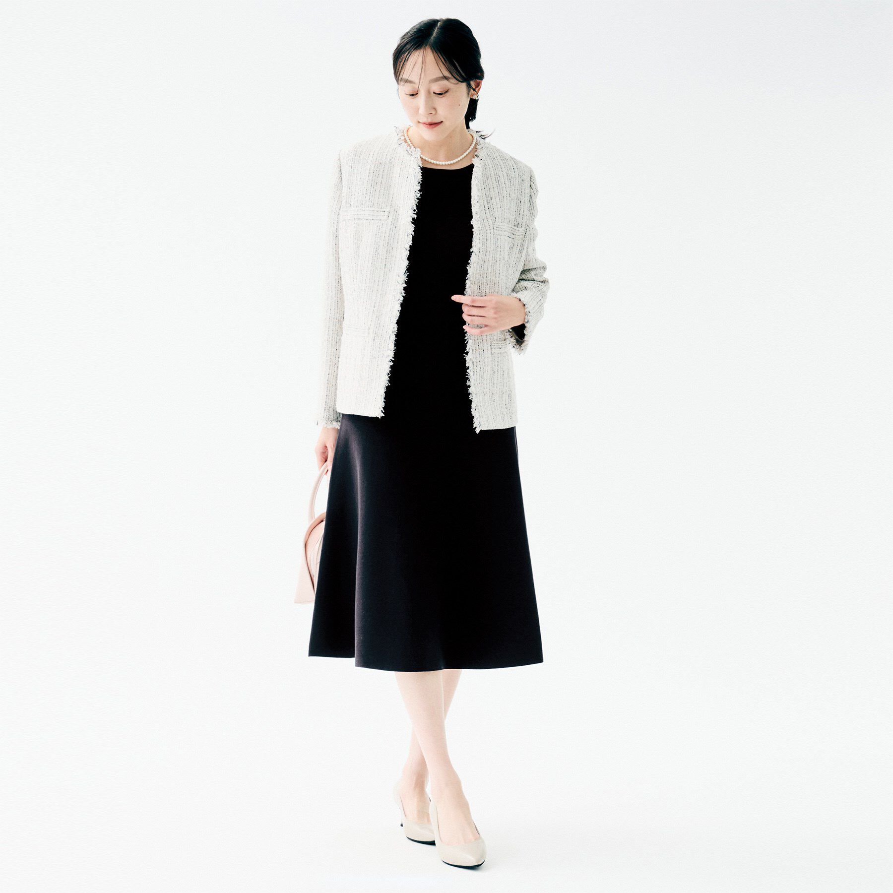 UNTITLED「【洗える/ストレッチ性/フォーマル】ニットワンピース」|ワンピース|