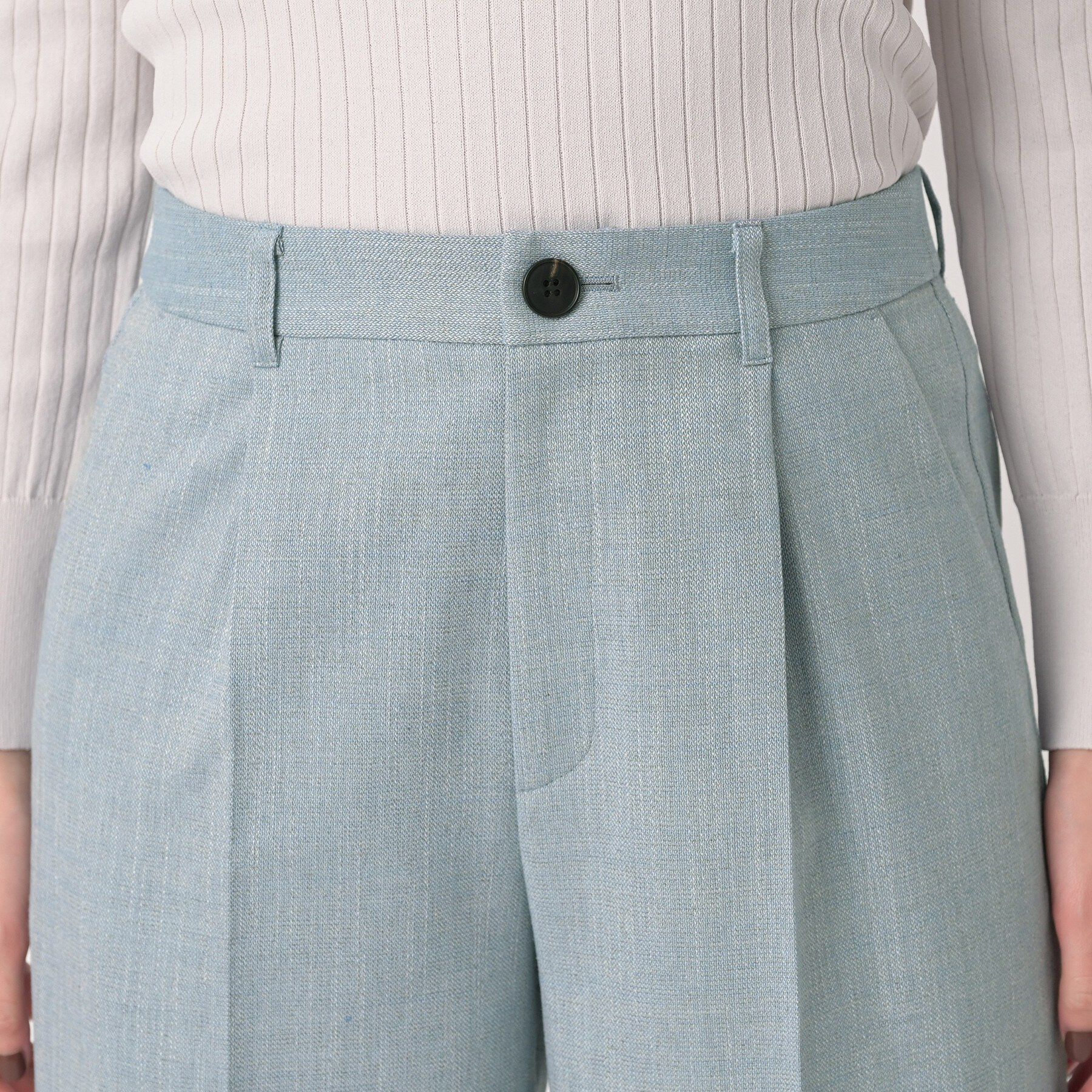 UNTITLED「シャンブレーワイドパンツ」|その他|