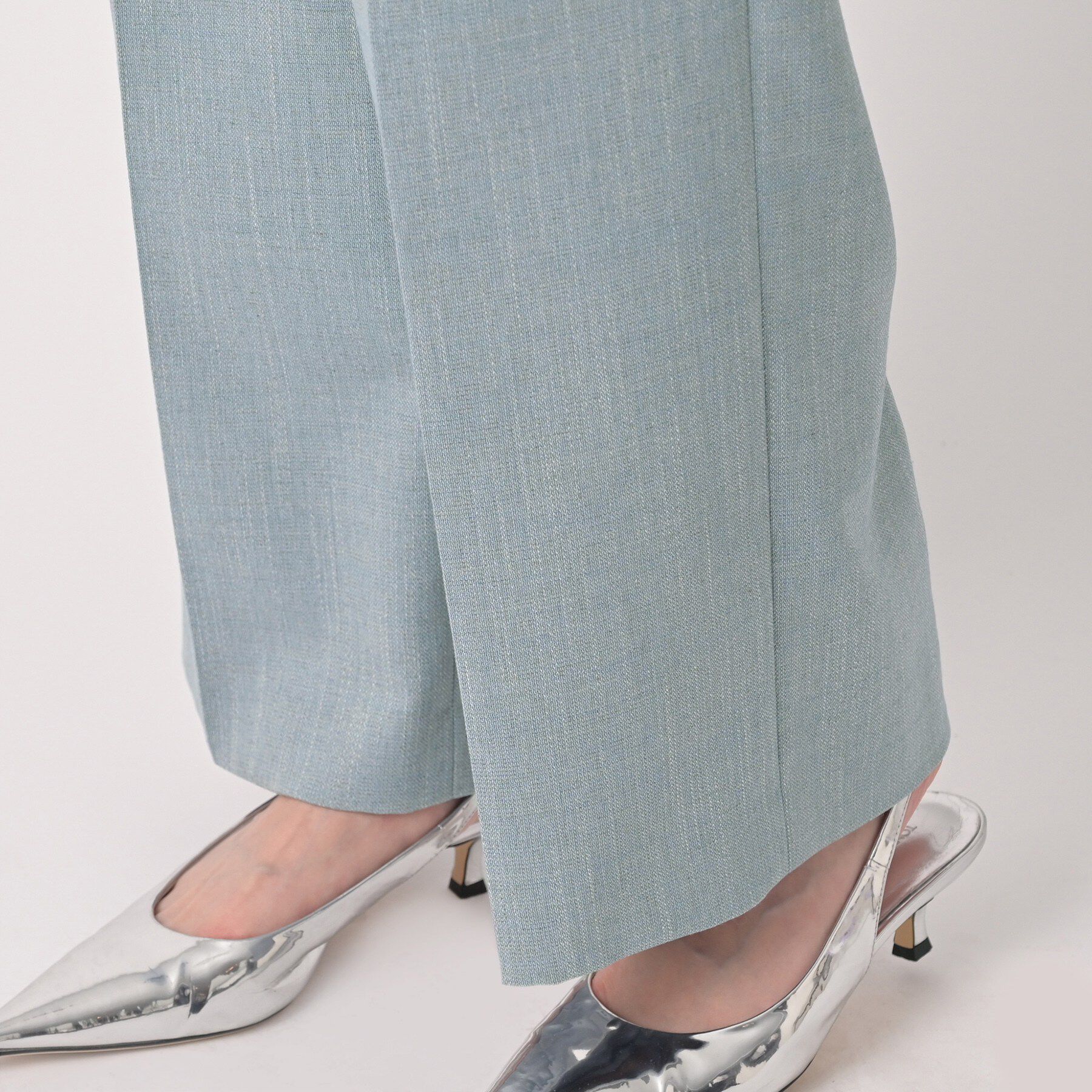 UNTITLED「シャンブレーワイドパンツ」|その他|